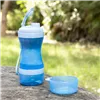 2-in-1 bottle with water and food containers for pets Pettap InnovaGoods