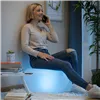 Täispuhutav iste mitmevärvilise LED-i ja kaugjuhtimispuldiga Pulight InnovaGoods