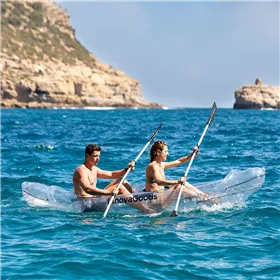 Inflatable Transparent Kayak with Accessories Paros InnovaGoods 312 cm 2 places