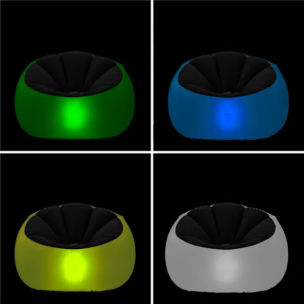 Piepūšams Krēsls ar Daudzkrāsu LED un Tālvadības Pulti Chight InnovaGoods