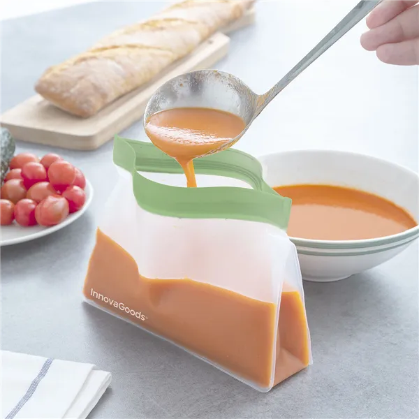 Set of Reusable Hermetically-sealed Bags InnovaGoods V0103189 Transparent 6 Units (Refurbished B)