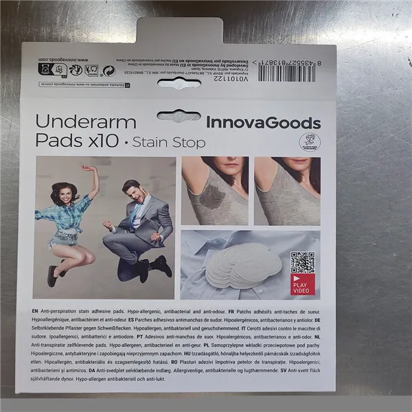 Padušu Ieliktnīši Pret Svīšanu Stain Stop InnovaGoods