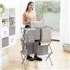 Kokkupandav ja pikendatav 3 tasemega metallist pesukuivatusrest Cloxy InnovaGoods 11 kuivatustoru
