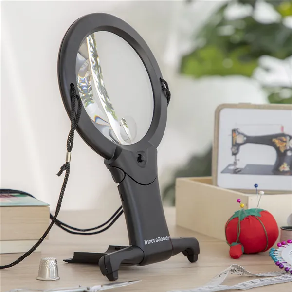 Laisvų rankų didinimo stiklas su LED šviesa Zooled InnovaGoods