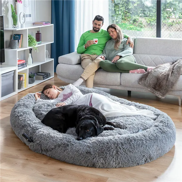 Žmogaus dydžio šuns guolis | Human Dog Bed XXL InnovaGoods Grey