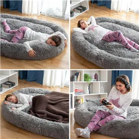 Žmogaus dydžio šuns guolis | Human Dog Bed XXL InnovaGoods Grey