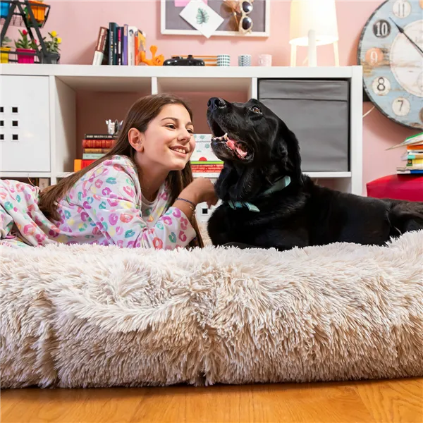 Žmogaus dydžio šuns guolis | Human Dog Bed XXL InnovaGoods Beige