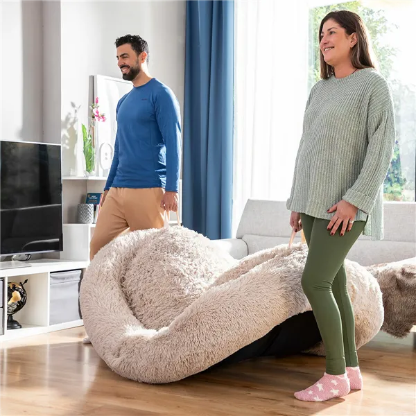 Žmogaus dydžio šuns guolis | Human Dog Bed XXL InnovaGoods Beige