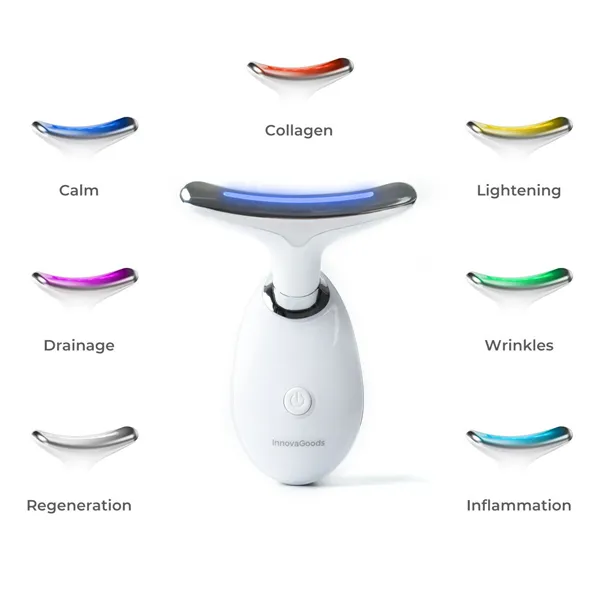 Elektriline Näo- ja Kaela Pinguldav Massaažiseade LED-i, EMS-i ja Soojusega Selora InnovaGoods