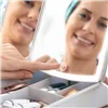 Salokāms LED spogulis ar grima organizatoru 3 in 1 Panomir InnovaGoods