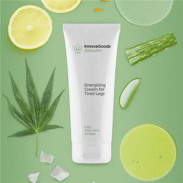 Тонизирующий крем для уставших ног CBD Zencalm InnovaGoods 200 ml