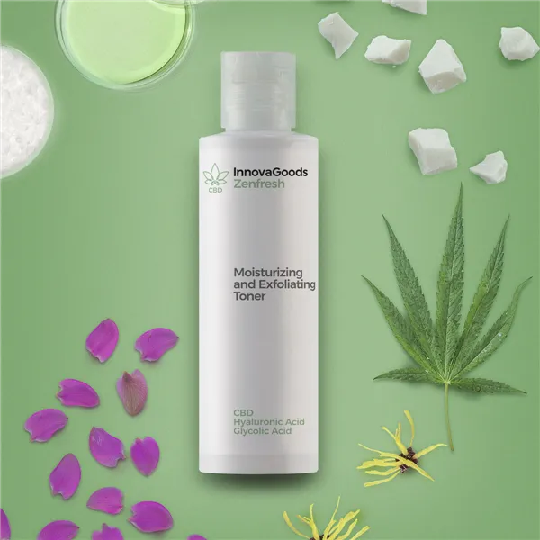Drėkinamasis ir šveičiamasis veido tonikas CBD Zenfresh InnovaGoods 150 ml