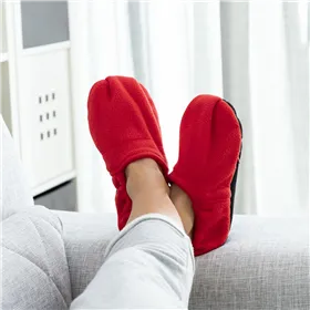 Mikroviļņu krāsnī sildāmas mājas čības InnovaGoods Sarkans