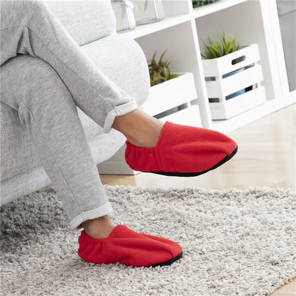 Mikroaaltouunissa lämmitettävät tossut InnovaGoods Punainen