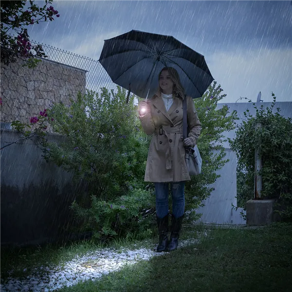 Reversās Aizvēršanas Salokāms Lietussargs ar LED Folbrella InnovaGoods