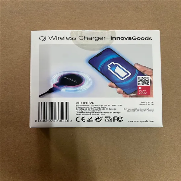 беспроводное зарядное устройство для смартфонов Qi InnovaGoods