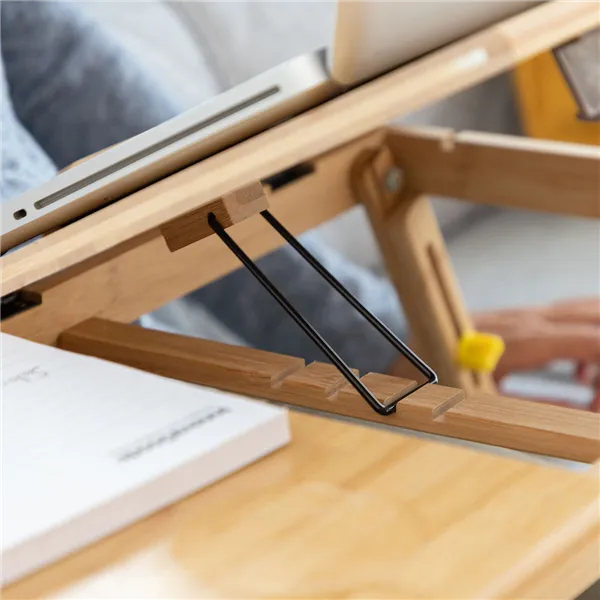 Бамбуковый вспомогательный складной стол Lapwood InnovaGoods