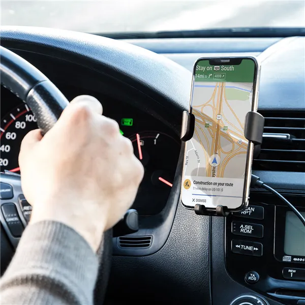 Mobiliojo telefono laikiklis su belaidžiu įkrovikliu automobiliams Wolder InnovaGoods