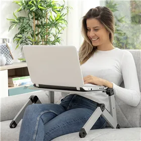 Reguliuojamas kelių padėčių nešiojamojo kompiuterio stalas Omnible InnovaGoods