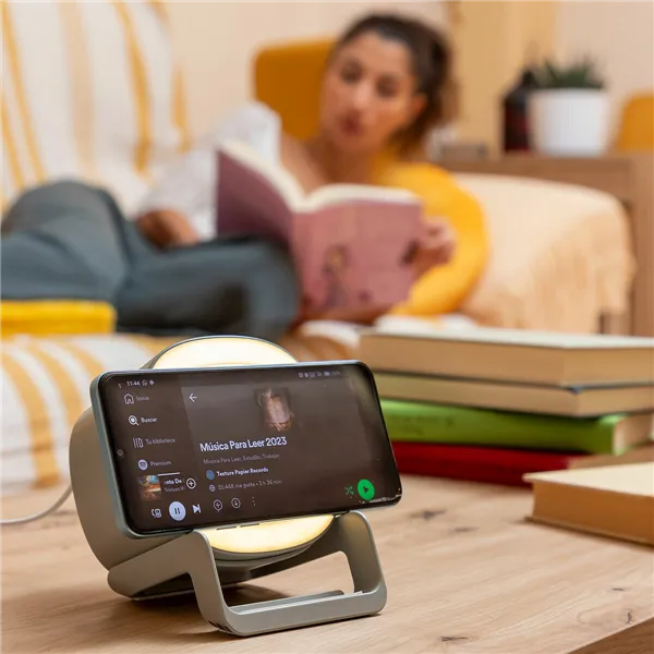 Bezvadu uzlādes skaļrunis ar LED diodēm Souwis InnovaGoods