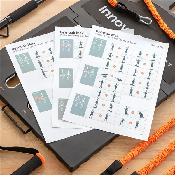 Integruota nešiojama treniruočių sistema su pratimų gidu Gympak Max InnovaGoods