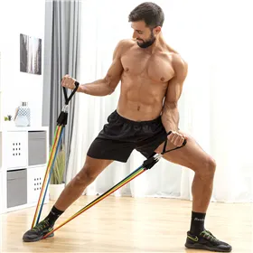 Set of Resistance Bands with Accessories and Exercise Guide InnovaGoods 5 Units (Refurbished B)
