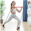 Fitnesskang koos elastsete koormusribade ja treeningu juhisega Resibar InnovaGoods