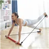 Fitnesskang koos elastsete koormusribade ja treeningu juhisega Resibar InnovaGoods