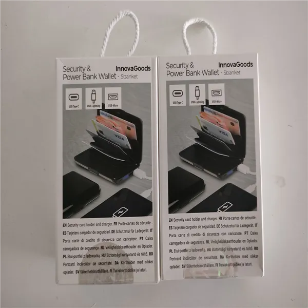 Кошелек для карт с блокировкой RFID и пауэр-банком Sbanket InnovaGoods