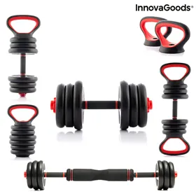 Reguliuojamų svarmenų rinkinys 6 viename su pratimų vadovu Sixfit InnovaGoods   Geležis (Naudoti B)