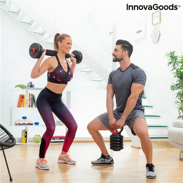 Набор регулируемых весов 6-в-1 с руководством по упражнениям Sixfit InnovaGoods   Железо (Пересмотрено B)