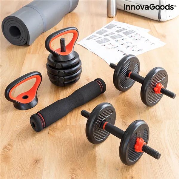 Набор регулируемых весов 6-в-1 с руководством по упражнениям Sixfit InnovaGoods   Железо (Пересмотрено B)