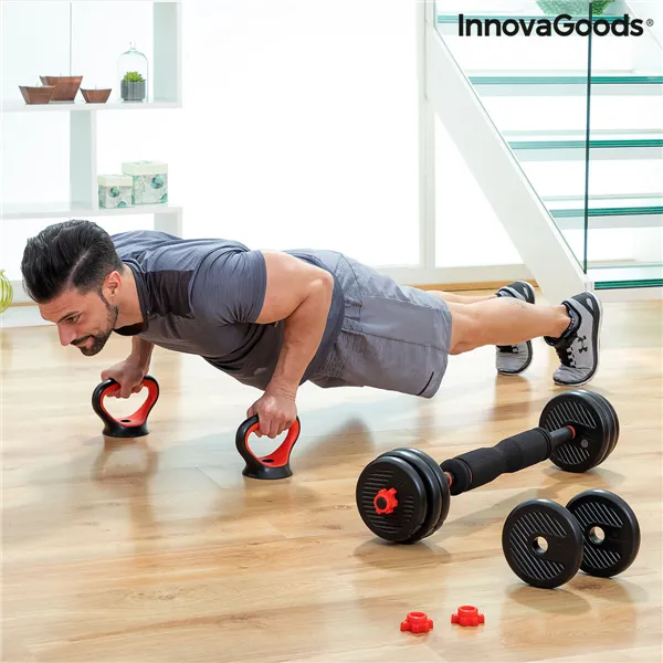 Набор регулируемых весов 6-в-1 с руководством по упражнениям Sixfit InnovaGoods   Железо (Пересмотрено B)