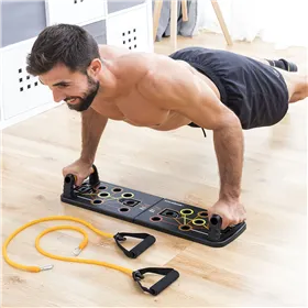 Push-Up Board with Resistance Bands and Exercise Guide InnovaGoods (Refurbished A)