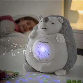 Hedgehog Soft Toy with White Noise and Nightlight Projector Spikey InnovaGoods