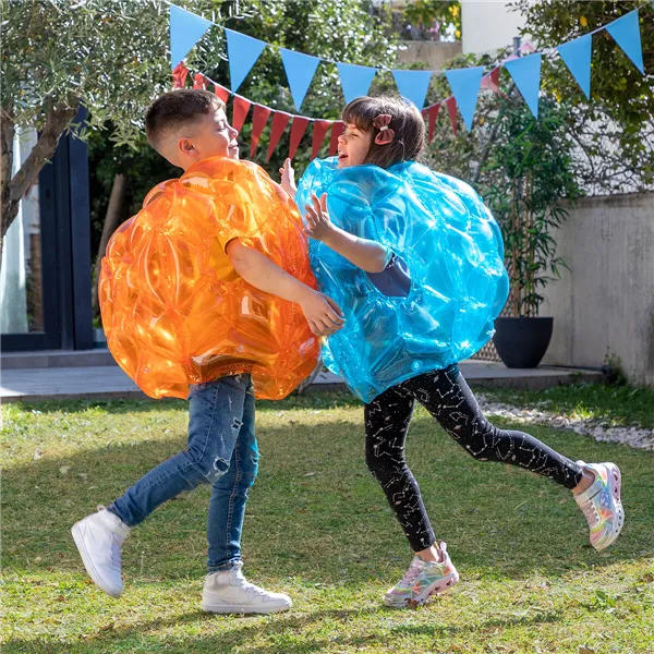 Milžiniškas pripučiamas buferio burbulinis kamuolys Bumpoy InnovaGoods 2 vnt.