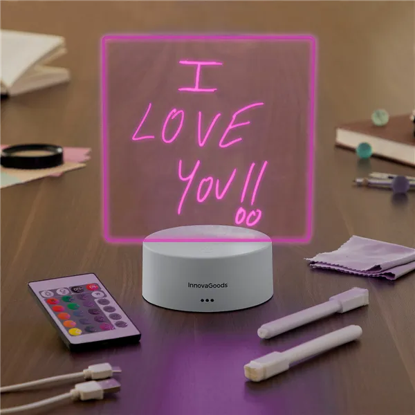 LED Piezīmju un Ziņojumu Dēlis Lemo InnovaGoods