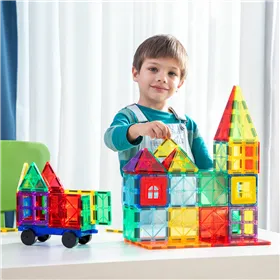 3D Magnetic Building Blocks Magoks InnovaGoods 57 Pieces