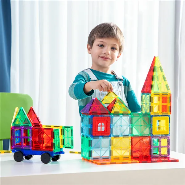 3D magnetilised ehitusklotsid Magoks InnovaGoods 57 Tükid, osad