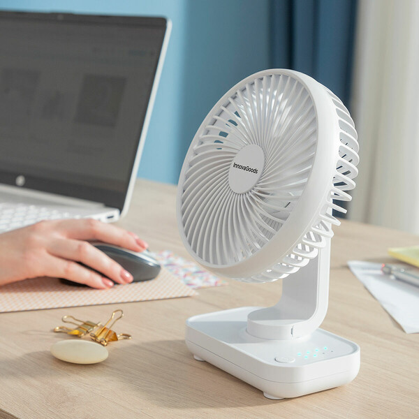 Rechargeable Desk Fan Fanrec InnovaGoods Ø5,4 3600 mAh / 13,3 W | Osta