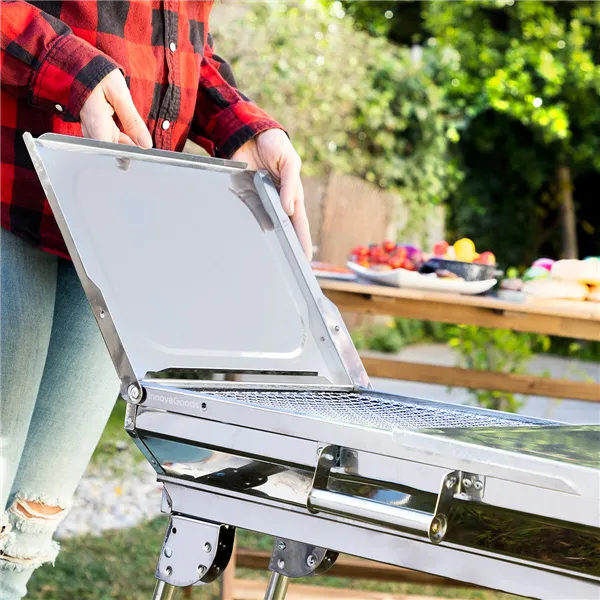 Roostevabast terasest kokkupandav söegrill ExelQ InnovaGoods