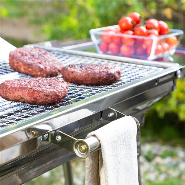 Nerūdijančio plieno sulankstoma anglies kepsninė ExelQ InnovaGoods