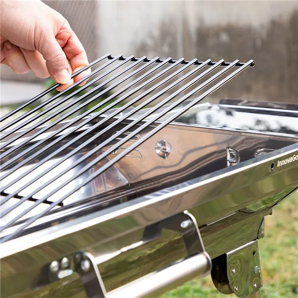 Roostevabast terasest kokkupandav söegrill ExelQ InnovaGoods