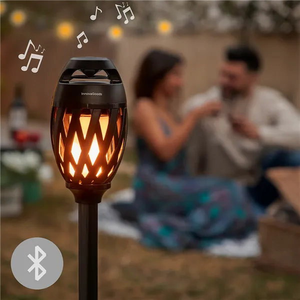 Belaidis garsiakalbis su liepsnos efekto LED lempa Spekkle InnovaGoods