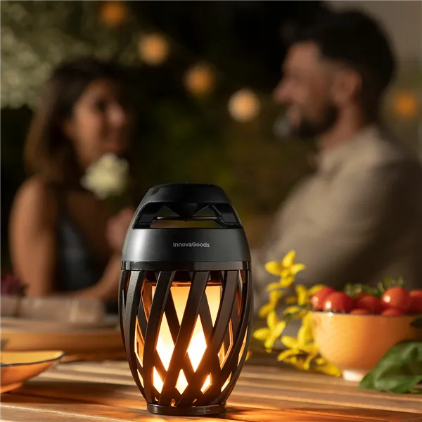Belaidis garsiakalbis su liepsnos efekto LED lempa Spekkle InnovaGoods
