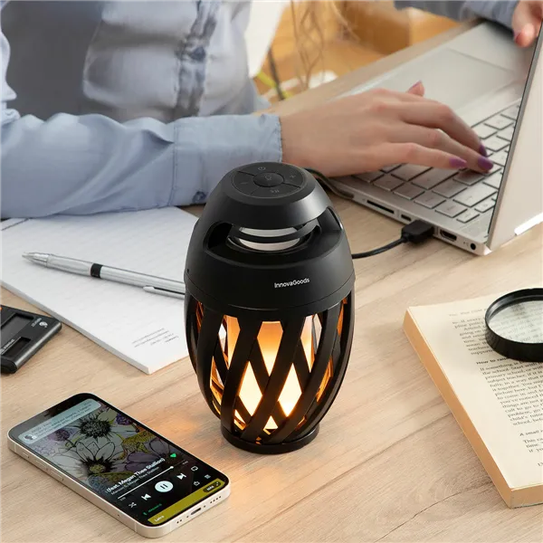 Беспроводной динамик со светодиодным эффектом пламени Spekkle InnovaGoods